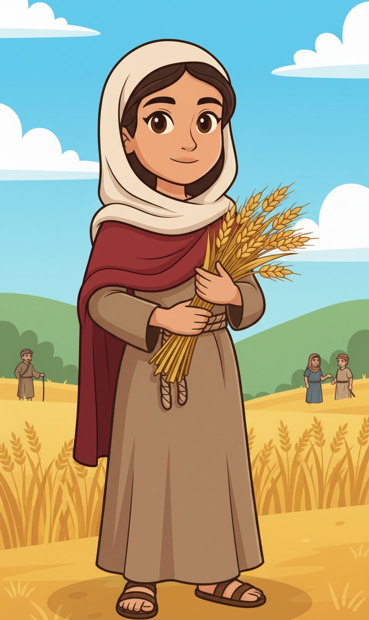 Cartoon Ruth Holy Kids